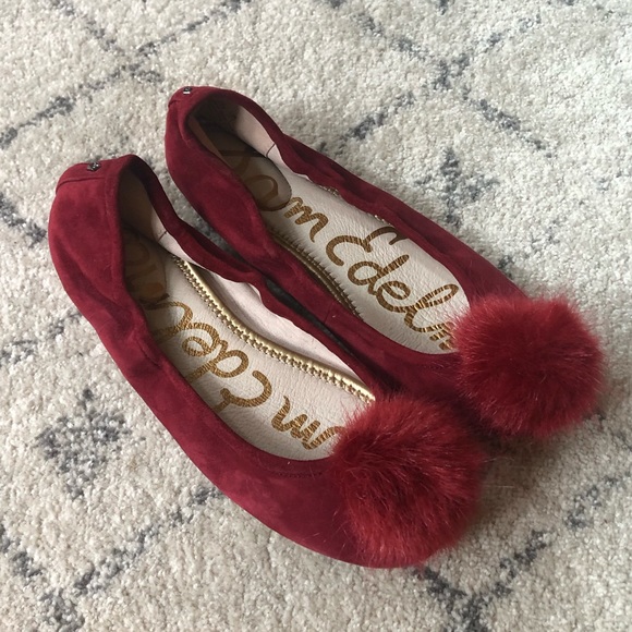 Sam Edelman Shoes - Sam Edelman Farina red ballet flats Pom Pom 7.5